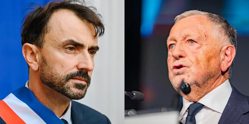 Le maire de Lyon, Grégory Doucet, et Jean-Michel Aulas, candidat aux élections municipales de 2026.