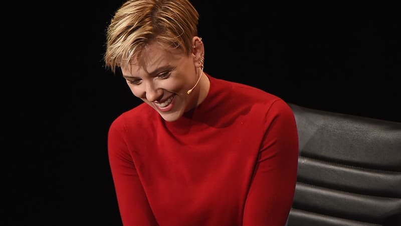 Scarlett Johansson à la conférence "Women in The World", le 6 avril à New-York