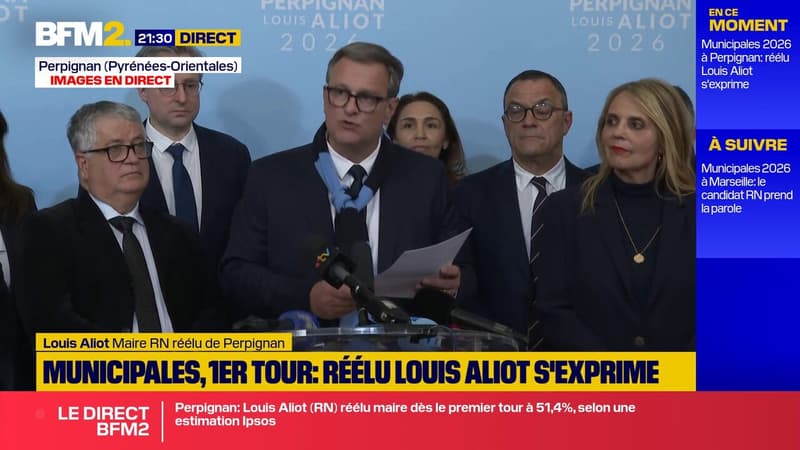 Perpignan: Louis Aliot (RN) réélu maire dès le premier tour