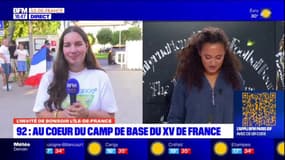 Coupe du monde de rugby: quelques heures avant le coup d'envoi, des supporters présents devant l'hôtel des joueurs français à Rueil-Malmaison