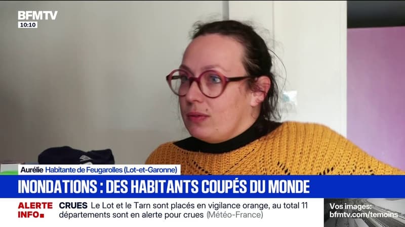"On est isolés": le désarroi de cette habitante de Feugarolles dans le Lot-et-Garonne face aux inondations