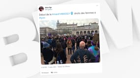 Une manifestation en faveur des droits des femmes s'est tenue ce dimanche à Lyon