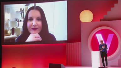 La Française Fidji Simo, responsable des applications d'OpenAI, lors du salon Vivatech, à Paris, le 12 juin 2025.