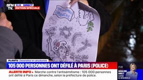 Le dessin de Plantu, qui salue "la dignité" des personnes présentes à la marche contre l'antisémitisme