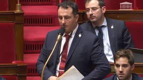 José Beaurain dans l'hémicycle de l'Assemblée nationale le 26 octobre 2022 (capture d'écran)