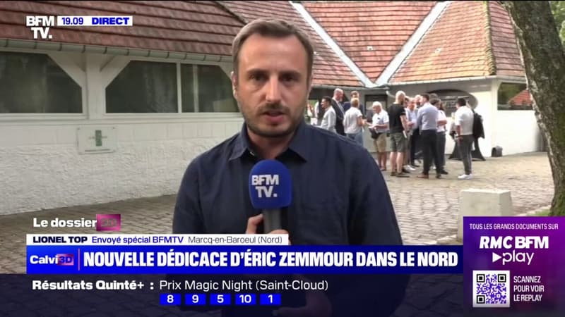 Après sa séance de dédicaces chahutée à Brest, Eric Zemmour est ce lundi soir à Marcq-en-BarSul
