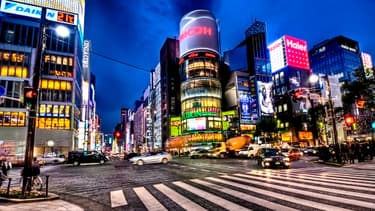 Le quartier de Ginza à Tokyo.