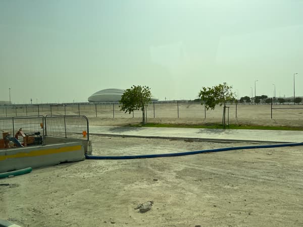 Des travaux au Qatar, en juillet 2022