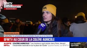 Colère agricole: "La ministre doit annoncer un moratoire", estime Karine Duc, co-présidente de la Coordination Rurale du Lot-et-Garonne au sujet d'Annie Genevard