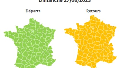 Une France classée orange dans le sens des retours.
