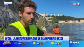 Lyon: la nature reprend ses droits sur le quai Pierre-Scize