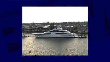 Le superyacht Royal Romance, ici à Amsterdam en 2015.