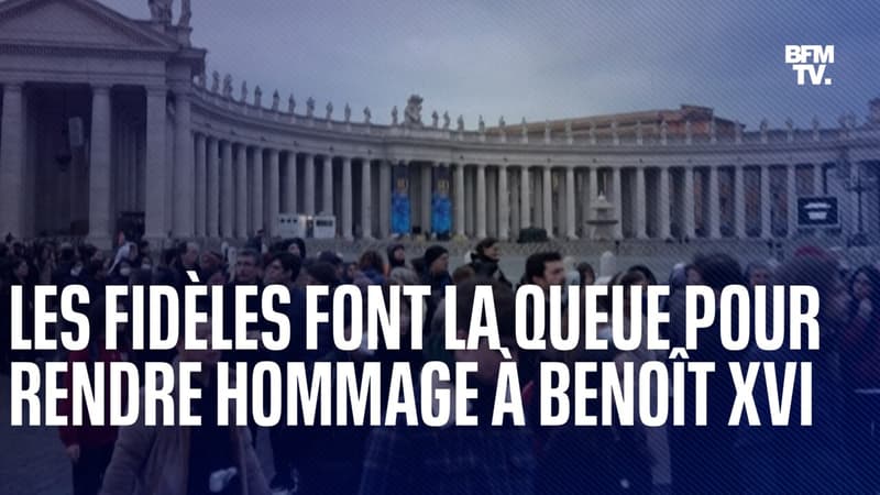Des milliers de fidèles font la queue au Vatican pour rendre un ultime hommage à Benoît XVI