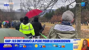 Gap: les spectateurs présents pour le shakedown du rallye de Monte-Carlo malgré la pluie