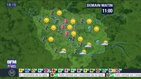 Météo Paris-Ile de France du 13 janvier: Vents et giboulées