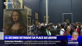 La Joconde a repris sa place dans la Salle des États au Louvre, deux mois après son déplacement