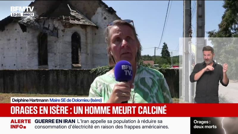 "Le feu a pris une intensité trop importante": la maire de Dolomieu (Isère) évoque l'incendie provoqué par la foudre qui a provoqué la mort d'un homme dans sa commune
