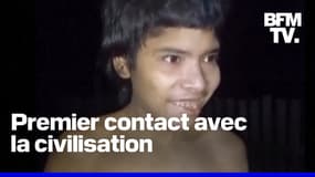 Un membre d'une tribu isolée en Amazonie rencontre pour la première fois le monde extérieur