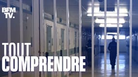 Un couloir de la prison de Poissy, dans les Yvelines (PHOTO D'ILLUSTRATION).