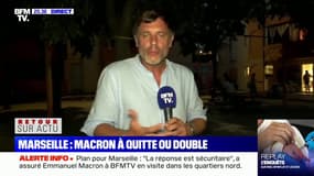 Emmanuel Macron annonce "200 arrivées" de policiers à Marseille "pour l'année prochaine"