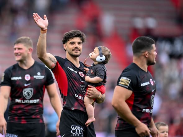 Le joueur du Stade Toulousain Romain Ntamack après l'avant-dernière journée de Top 14, 1er juin 2025