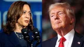 Kamala Harris, à Houston, au Texas, et Donald Trump, à Harrisburg, en Pennsylvanie, tous deux le 31 juillet 2024