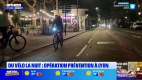 Lyon: une opération de prévention auprès des cyclistes circulant la nuit