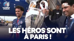 Le PSG champion d'Europe : les Parisiens de retour en France avec le trophée tant désiré 