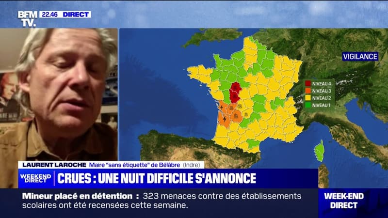 Crues dans l'Indre: Pas de victimes, [...] tous les habitants sont en sécurité, annonce le maire de Bélabre