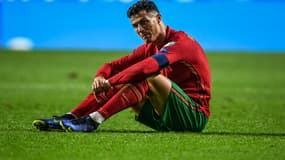 Cristiano Ronaldo dépité après Portugal-Serbie (1-2)