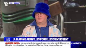 Ludovic Franceschet (éboueur à Paris et porteur de la flamme olympique) sur la grève des éboueurs à Marseille: "C'est un bon moyen de pression, il ne faut pas qu'ils lâchent"