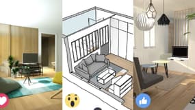 monmaitrecarre.com permet d'obtenir 3 projets d'aménagement pour son appartement ou son bureau, pour 25 euros du mètre carré. 