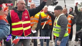 Alsace : Emmanuel Macron attendu par les manifestants 