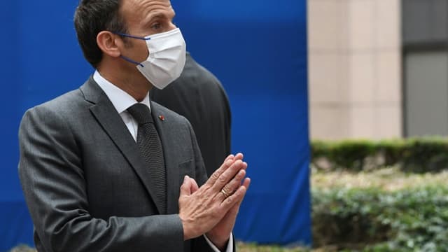 Le président français Emmanuel Macron, le 25 juin 2021 à Bruxelles.