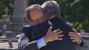François Hollande et Joachim Gauck, mercredi à Oradour-sur-Glane.