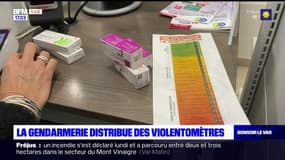 Var: la gendarmerie distribue des violentomètres