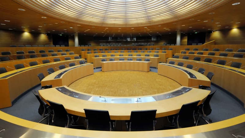 L'hémicycle de l'hôtel de région, à Strasbourg.