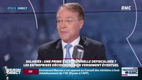 François Asselin, président de la CPME, sur une éventuelle prime pour les salariés ‏: "Quand vous avez la possibilité de motiver vos salariés, et bien, vous aimez le faire !"