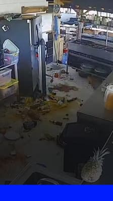 Colombie: le tremblement de terre vu depuis les caméras de surveillance d'un hôtel