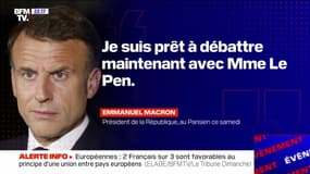 Emmanuel Macron veut "débattre maintenant" avec Marine Le Pen - 25/05