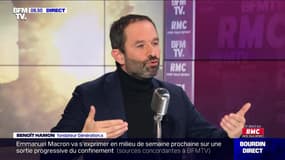 Benoît Hamon face à Jean-Jacques Bourdin en direct  - 18/11