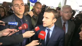 Emmanuel Macron à Avallon jeudi 23 mars.