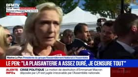 Crise politique: le RN représente la "véritable alternance", selon Marine Le Pen