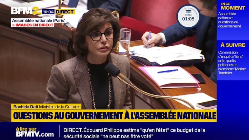 "Rien que ça": la ministre Rachida Dati s'offusque de la comparaison de la "labellisation" des médias à un ministère de la vérité