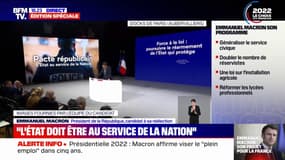 Emmanuel Macron promet de créer "200 brigades de gendarmerie" et de "doubler la présence des forces de sécurité intérieure"