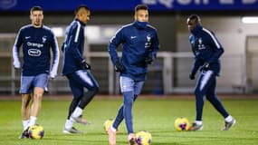 Tolisso à l'entrainement avec les Bleus