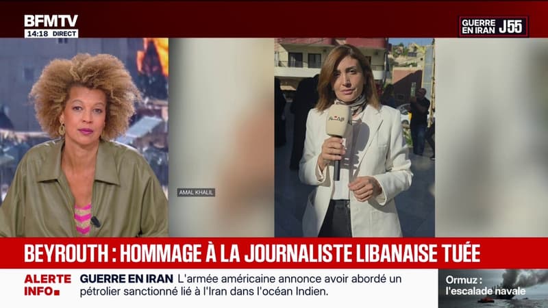 Un hommage rendu à la journaliste libanaise Amal Khalil tuée par une frappe israélienne dans le sud du Liban