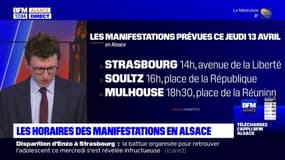 Réforme des retraites: les horaires des manifestations en Alsace