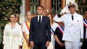 Emmanuel Macron à Bormes-les-Mimosas ce samedi 17 août.