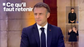 Emmanuel Macron à Caen, dans le Calvados le 6 juin 2024